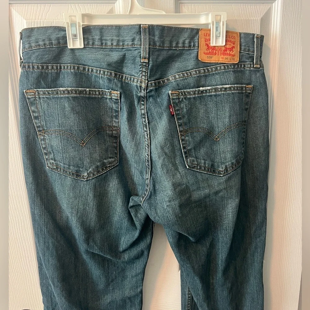 Levi 559 Classic Blue Denim Jeans Men’s Size 36x32